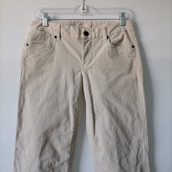 J. Crew Womens Tan Beige Low Rise Five Pocket Design Bootcut Jeans Size 28R - Picture 2 of 7